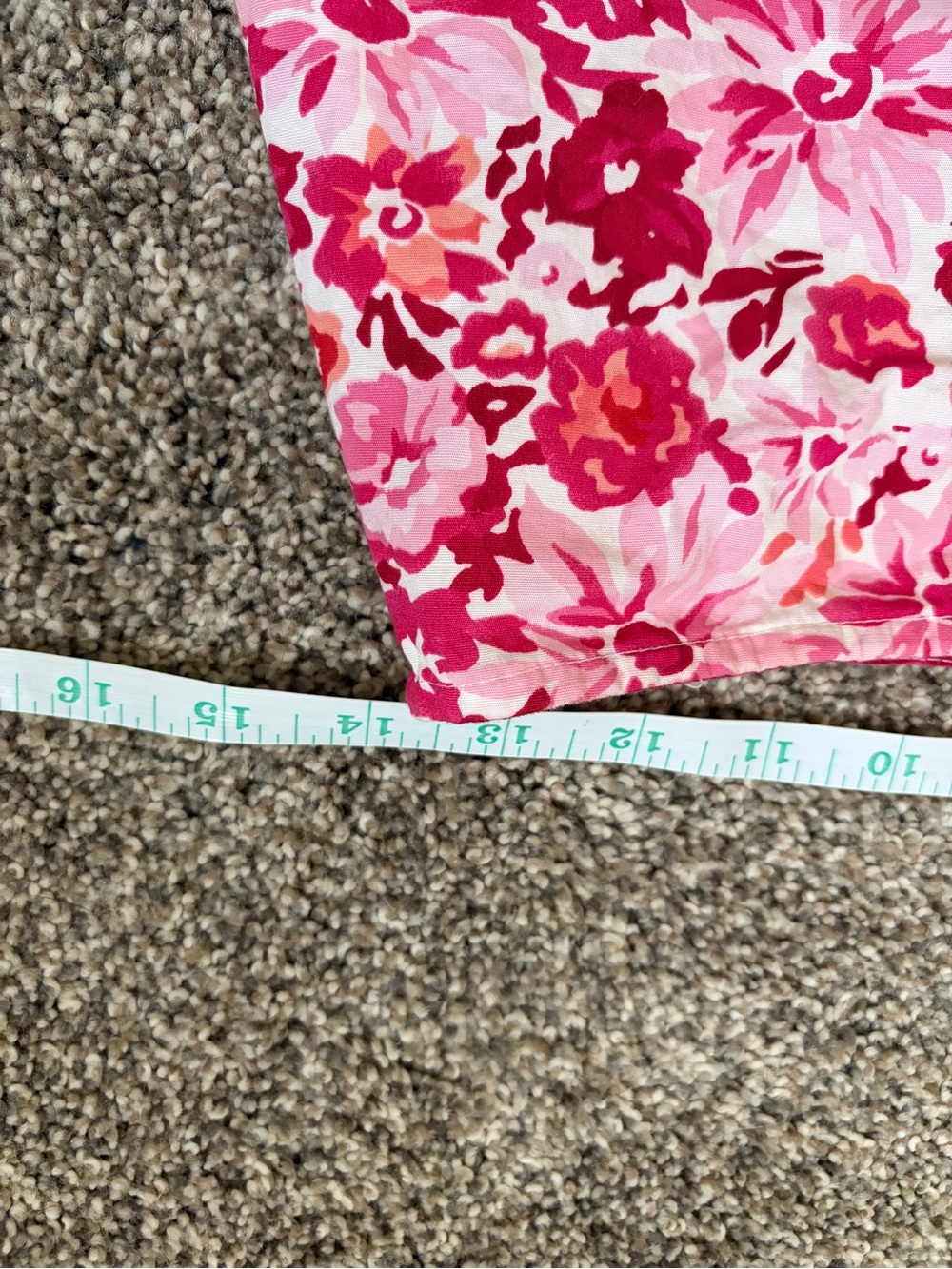 St. John's Bay Skirt Cotton A-Line Pink Floral Knee Length Y2K VTG Garden Midi - Picture 10 of 11